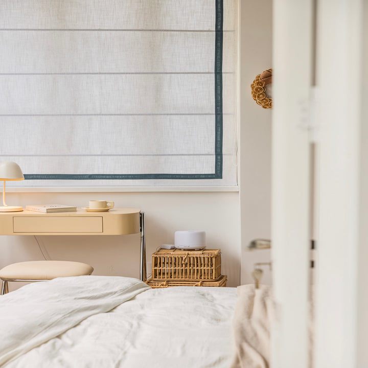 Roman Shades with Straight Valance