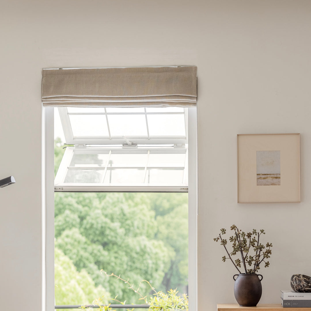 Mid to Heavy Weight Natural Linen Shades