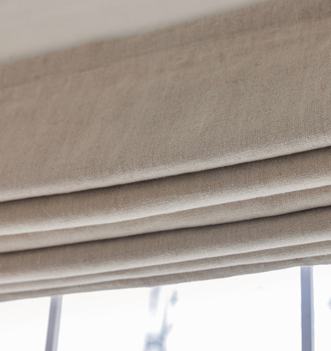 Mid to Heavy Weight Natural Linen Shades