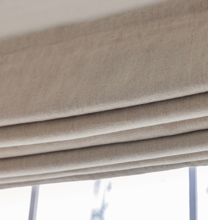 Mid to Heavy Weight Natural Linen Shades
