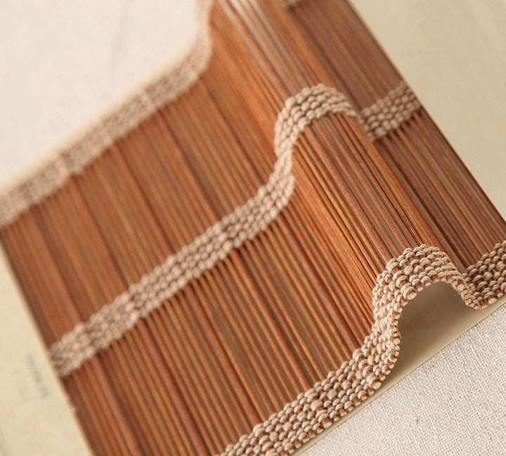 Bamboo Blinds Samples, Multi-thread Natural Bamboo Swatches