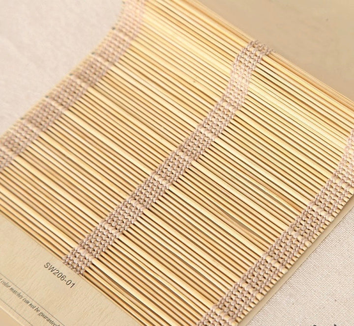 Bamboo Blinds Samples, Multi-thread Natural Bamboo Swatches