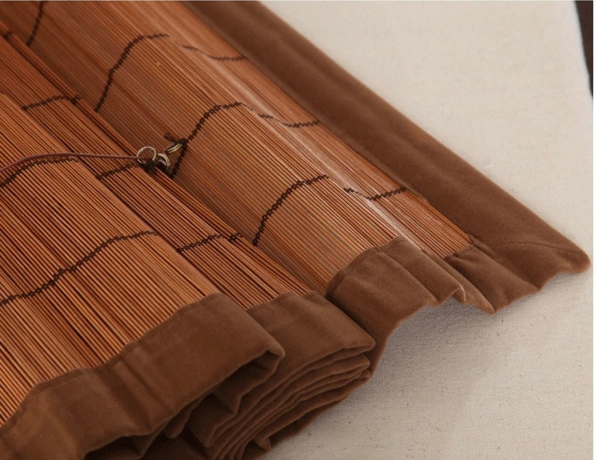 Bamboo Blinds with Fabric Side Trim