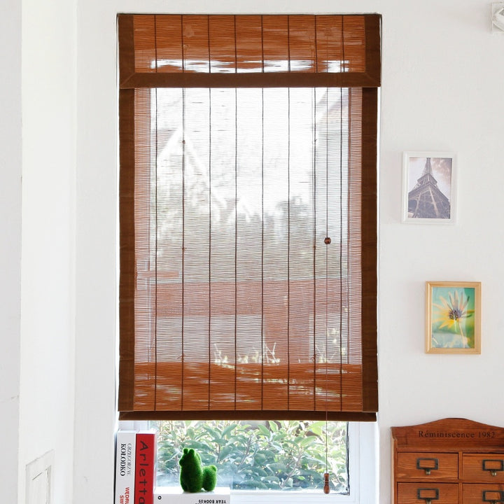 Bamboo Blinds with Fabric Side Trim