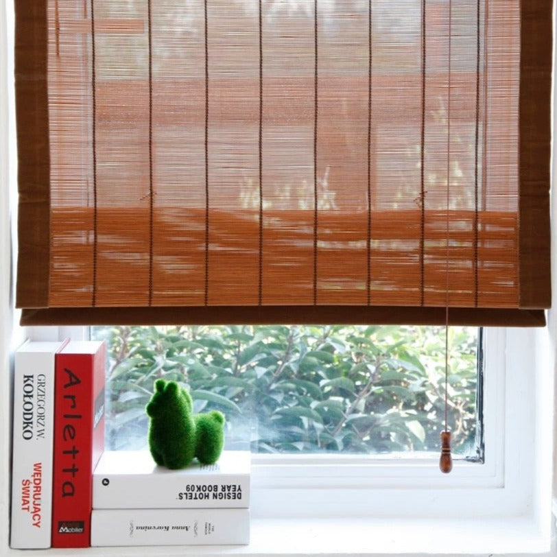Bamboo Blinds with Fabric Side Trim