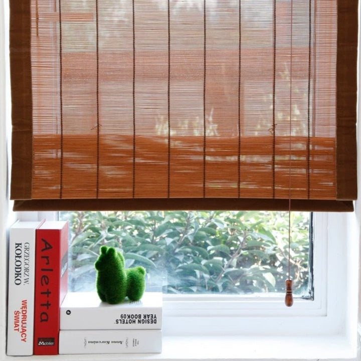 Bamboo Blinds with Fabric Side Trim