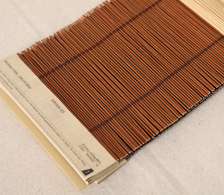 Bamboo Blind Samples, Thin Natural Bamboo Swatches