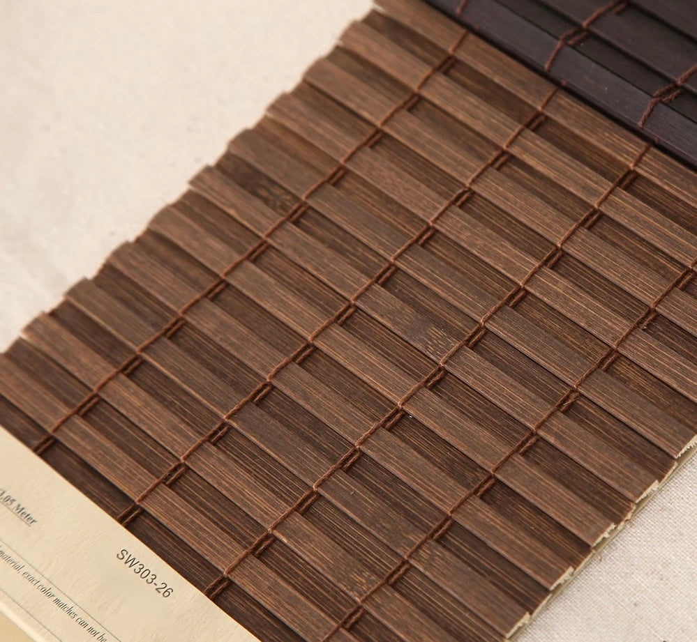 Bamboo Blind Samples, Thick Natural Bamboo Swatches