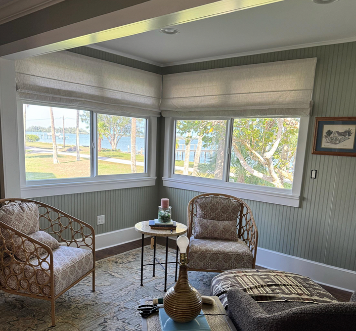 Ready-To-Ship Cordless Stripe and Plaid Neutral Color Shades 6/7