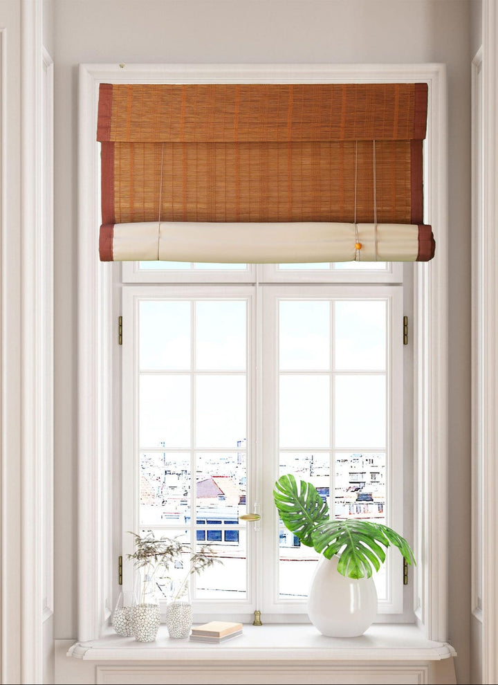 Bamboo Blinds with Fabric Side Trim
