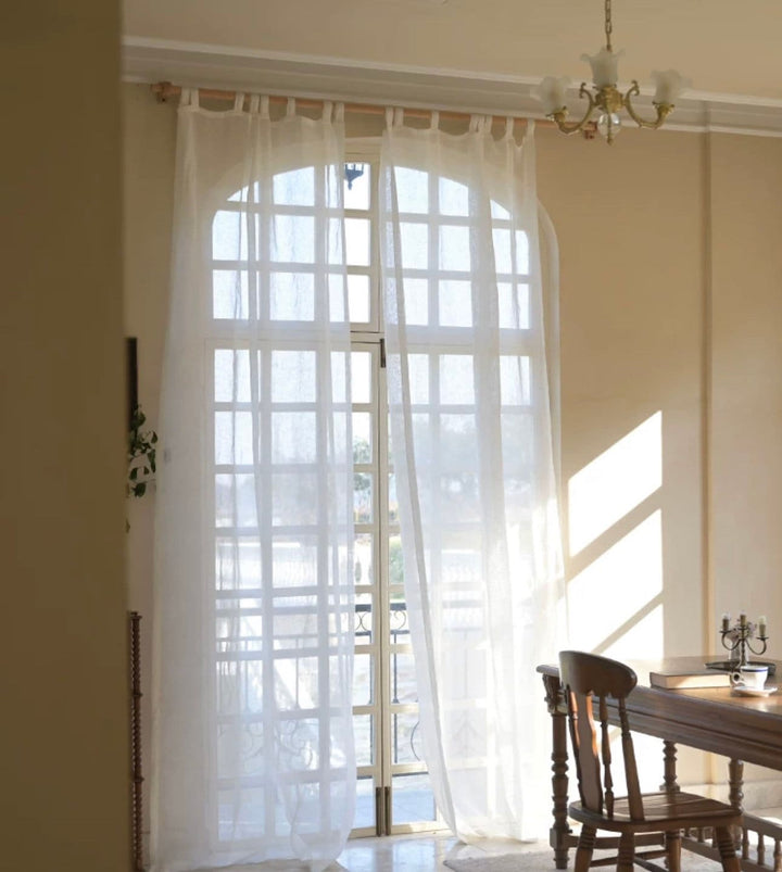 Sheer Linen Light Filtering Curtain