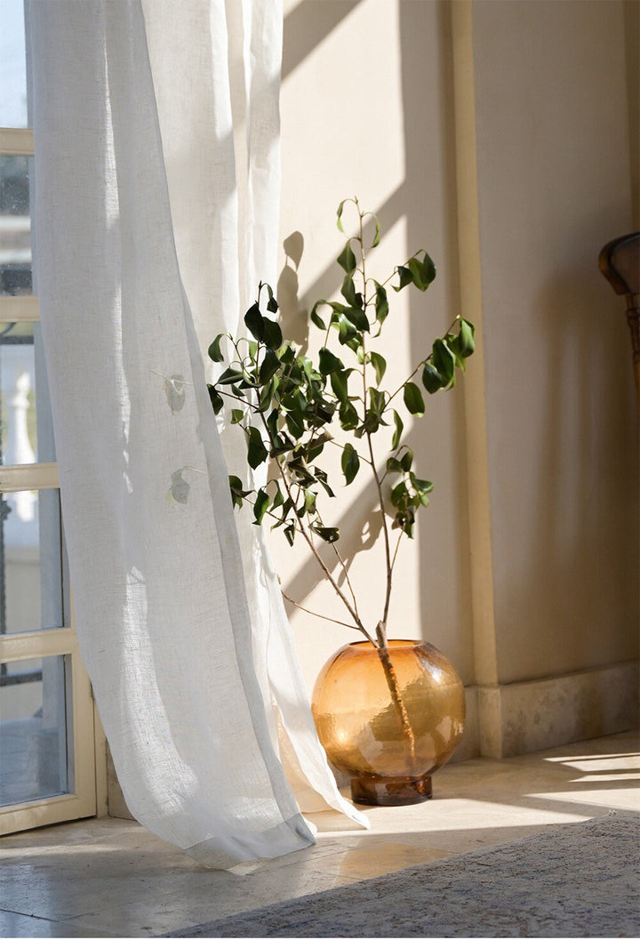Sheer Linen Light Filtering Curtain