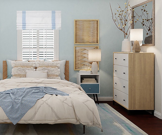Faux Flat Fold Roman Shades