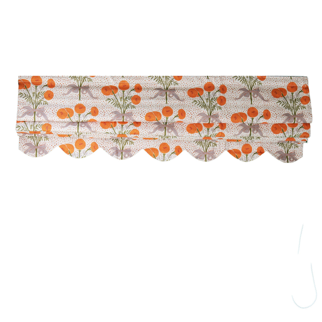 Scalloped COM Roman Shades, Nursery Favorite