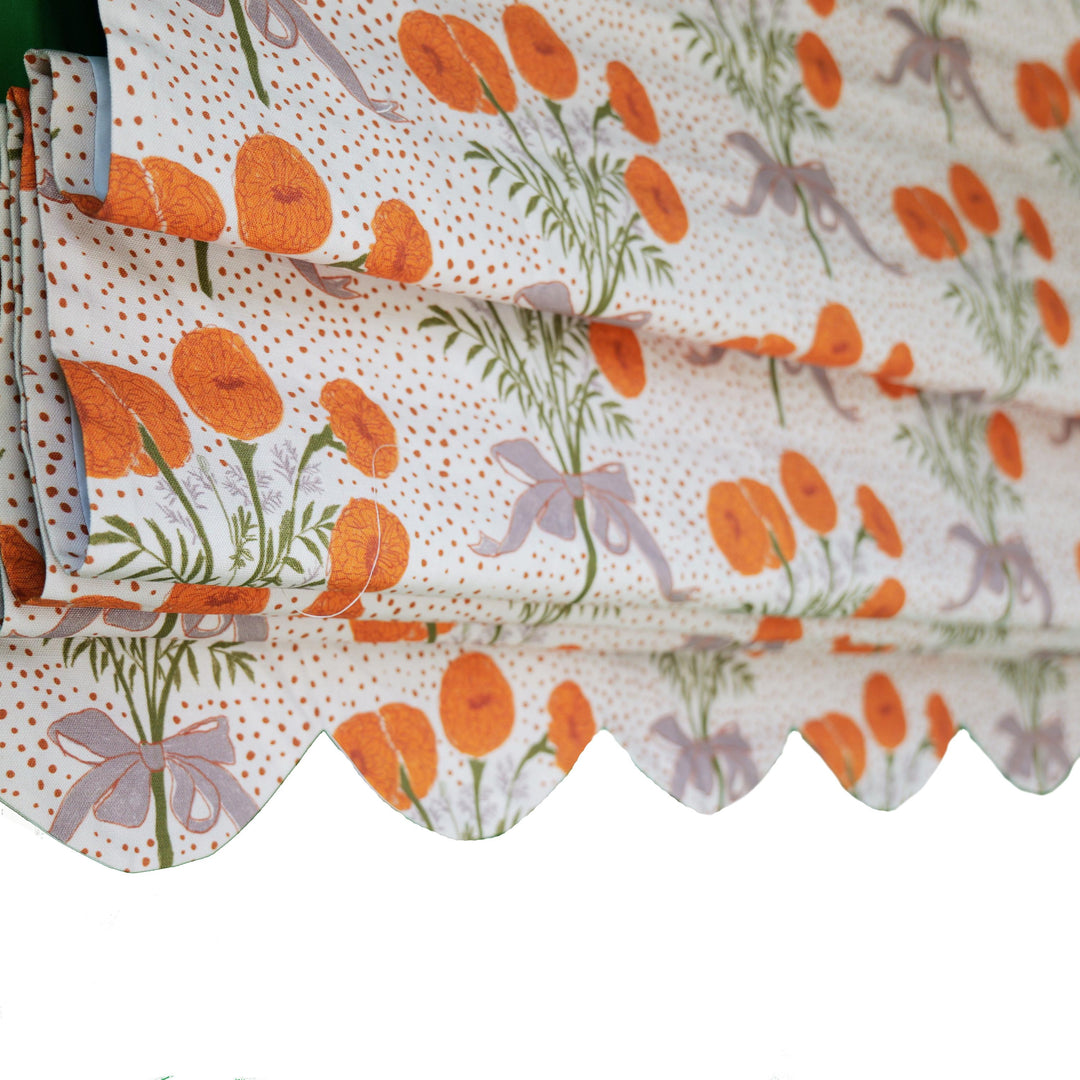 Scalloped COM Roman Shades, Nursery Favorite