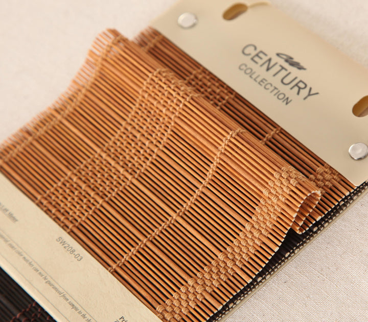 Bamboo Swatches, White Bamboo Blinds, Natural Bamboo Samples