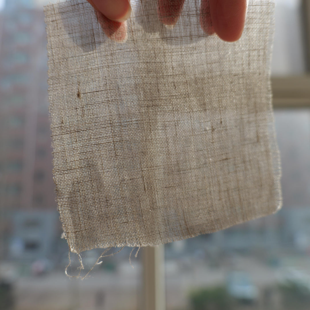 Pure Linen Fabric 110gsm Sheer Linen Swatches - Curtain & Roman Shade