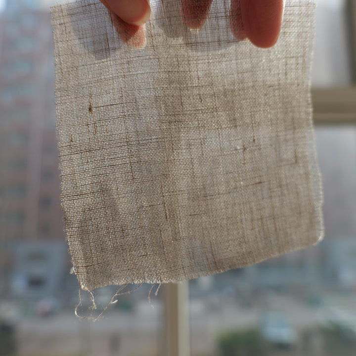 Pure Linen Fabric 110gsm Sheer Linen Swatches - Curtain & Roman Shade