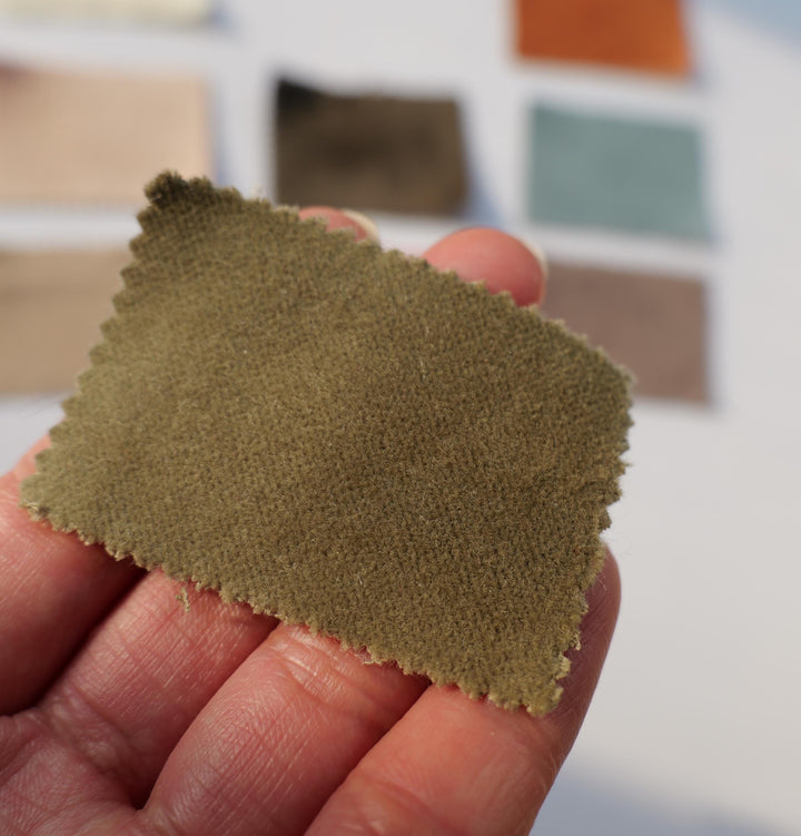 Cotton Velvet Fabric Samples for Curtains and Roman Shades