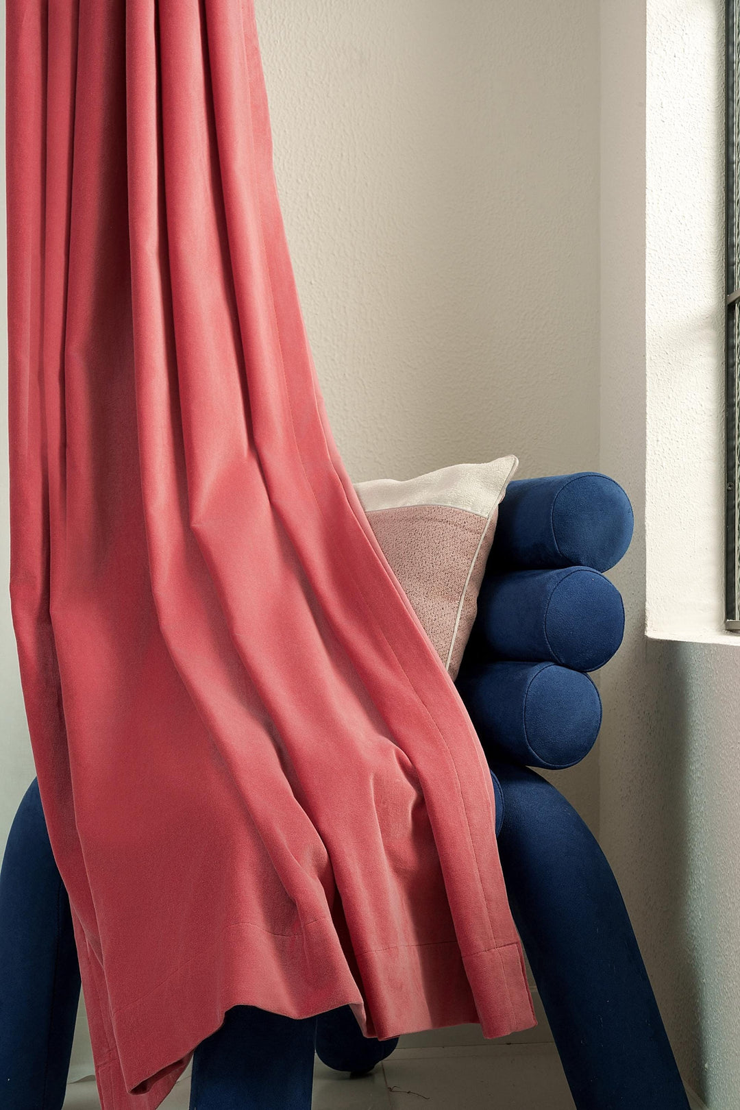 Velvet Curtains, 100% Cotton Velvet Custom Drapes, Soft Glow Window Treatment
