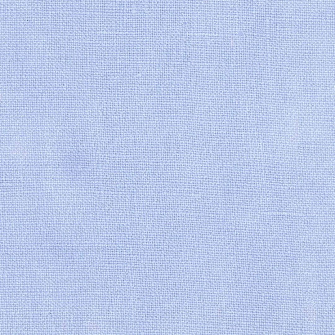 Baby Blue Pure Linen Fabric Swatch