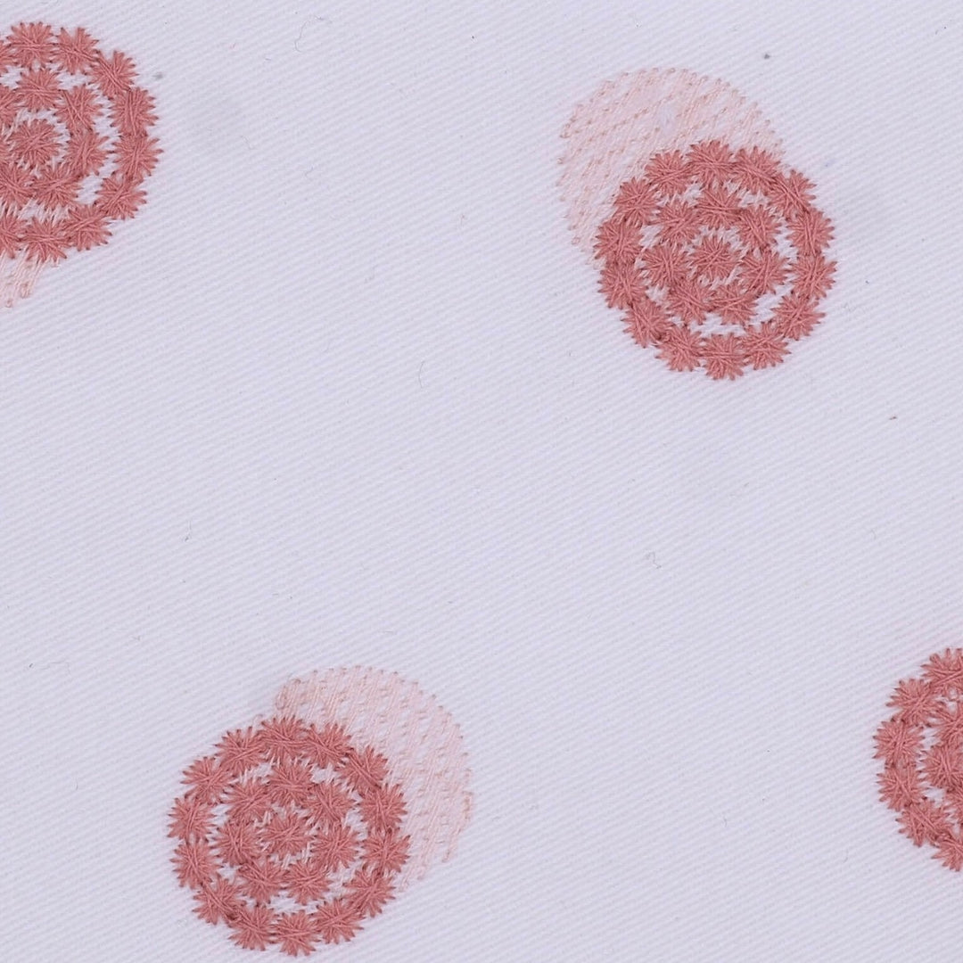 Nursery Classical Pink Embroidery Dots