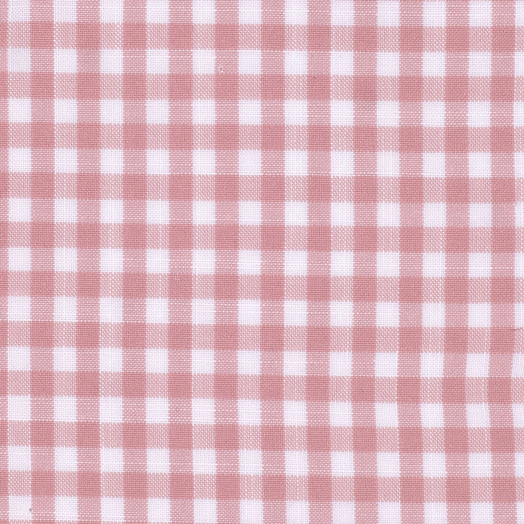 Korea Imported Cotton Pink Gingham Fabric Swatch