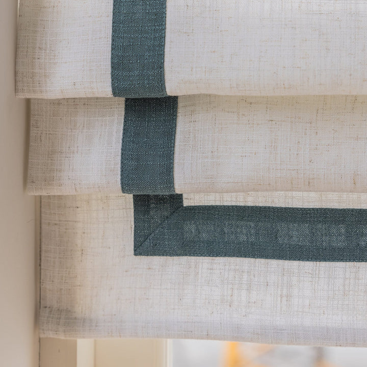 Roman Shades with Straight Valance