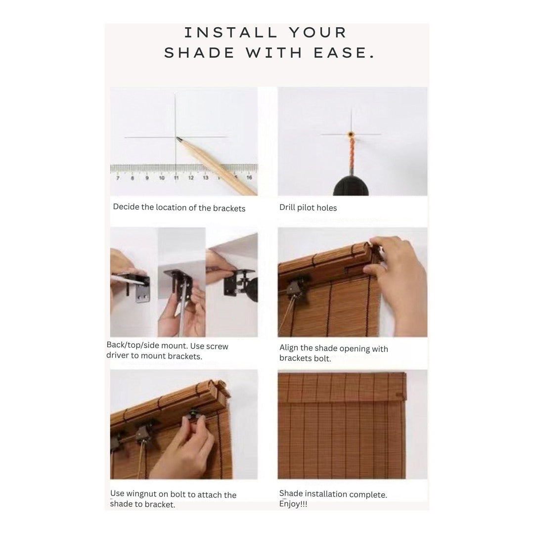 install bamboo blinds